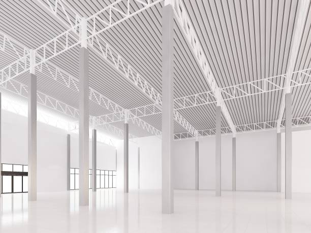 istock sketch design of interior warehouse, 3d rendering 1050497912