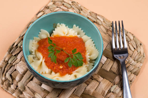 istock Pasta dish with tomato sauce 1050498126