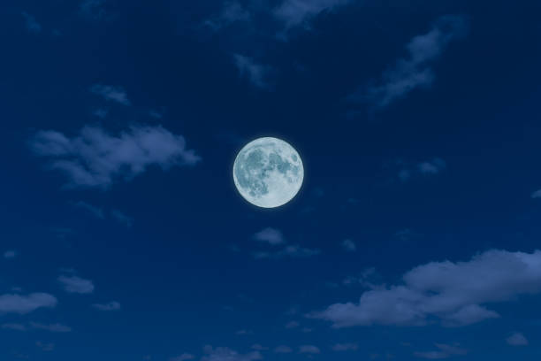 istock Full moon, clouds and skies with in the night 1050520124