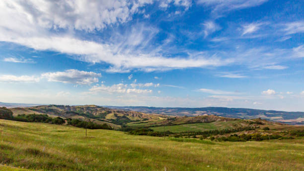 istock Fields and hills of Tuscany, Italy 1050527206