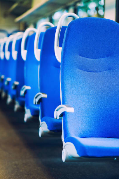istock Close-Up Of Empty Seats In Bus 1050543192