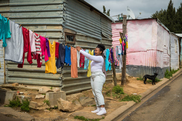 istock Hanging laundry in the Townships 1050558706