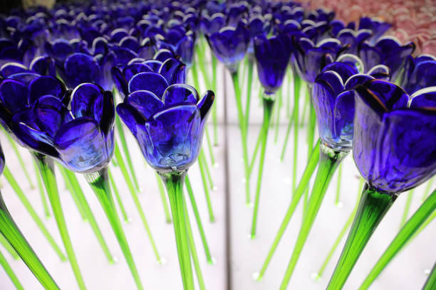 the Glassy  flower at xmas lighting hk