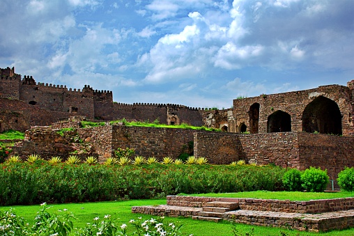 A VIEW IN GOLCONDA FORT