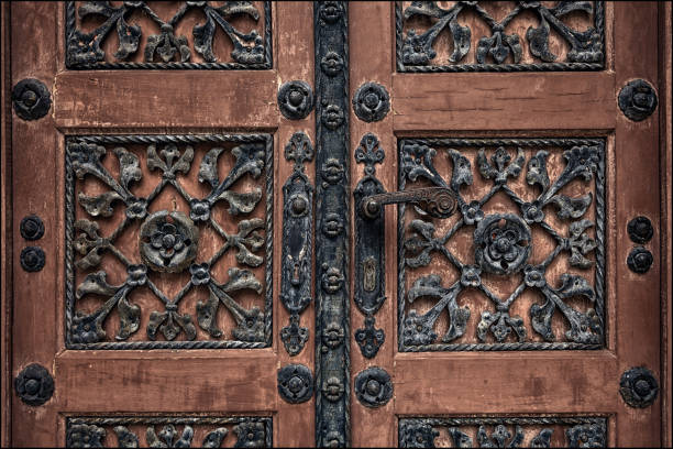 istock Old door in Zagreb 1050585740