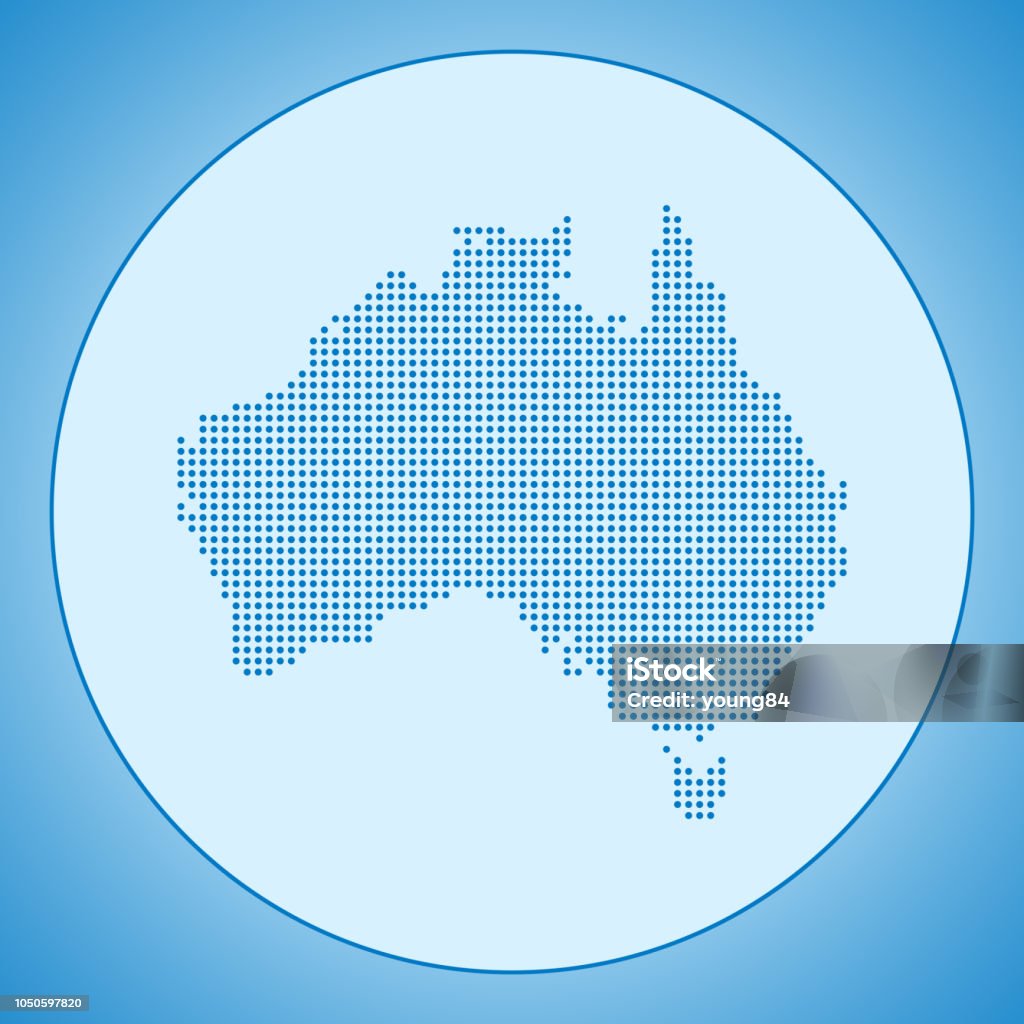 Abstract Aussie Map Australia Map Stock Illustration - Download Image Now - Abstract ...