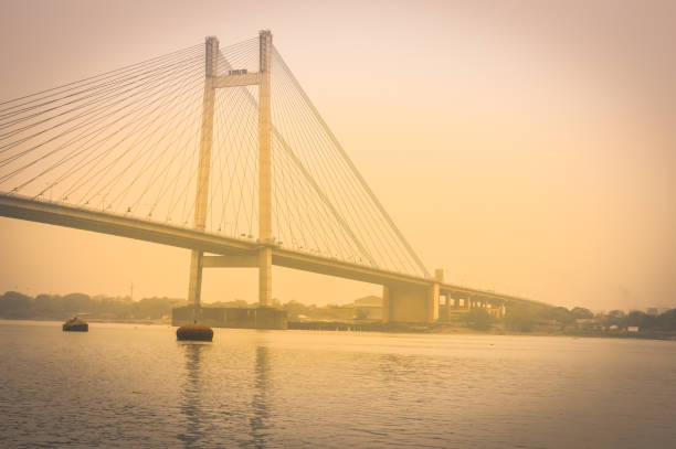 istock View of historic Second Howrah Bridge on Hooghly river Kolkata India 1050616174
