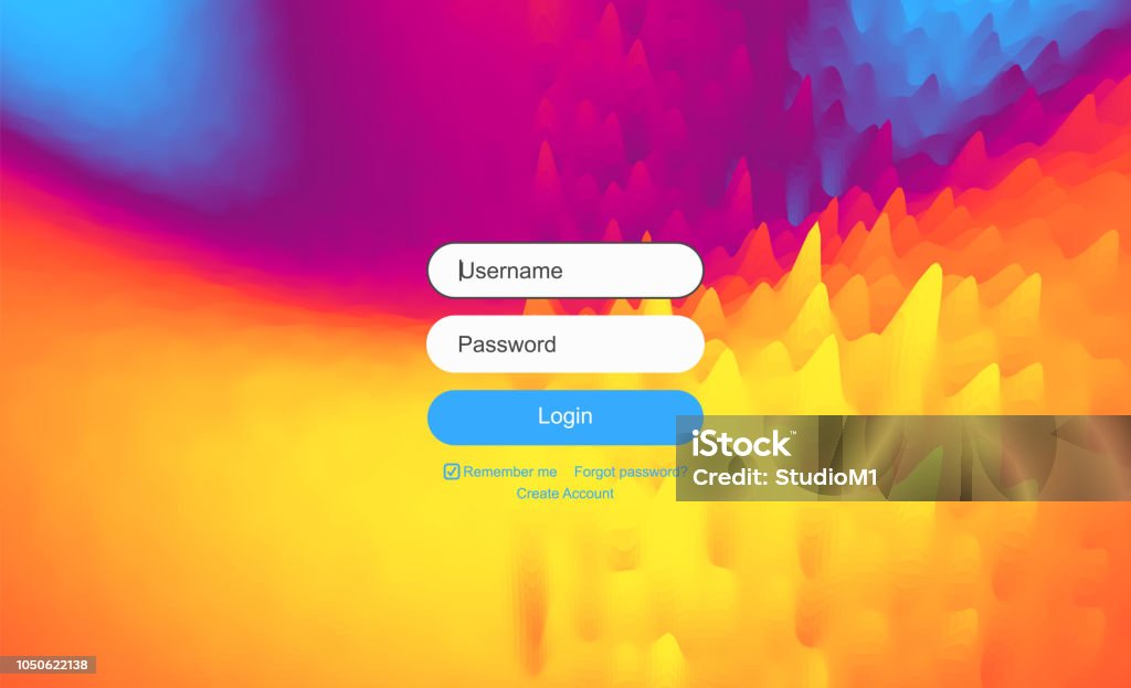 Login User Interface Modern Screen Design For Mobile App And Web Design ...