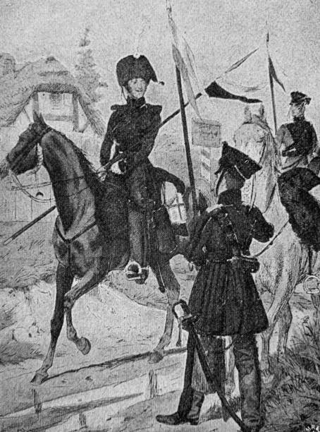 istock German soldiers around 1813, Prussian Infantry 1050624534