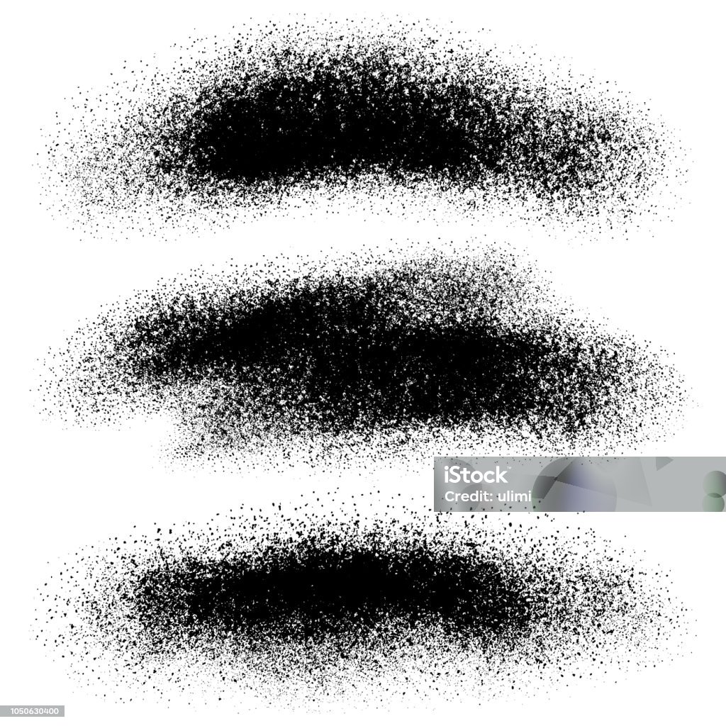 Powder Dust Vector Simple Black Powder Dust Vector Elements Stock Illustration - Download Image ...