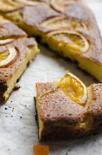 istock Flavored orange cake for the festive table 1050634100