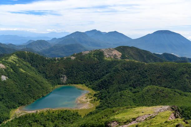 istock Goshikinuma seen from Mt.Okushirane 1050643910