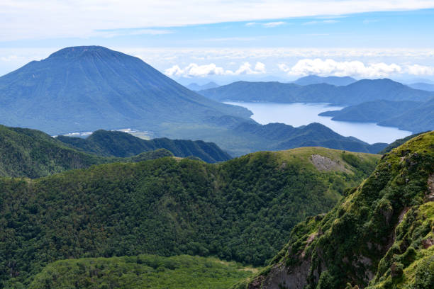 istock Mt.Nantai seen from Mt.Okushirane 1050643996