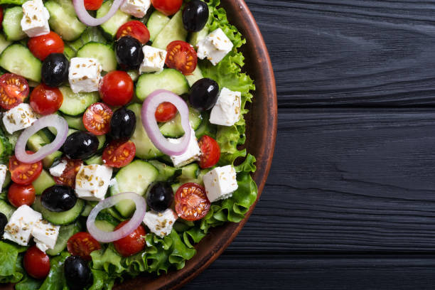 istock Fresh vegetables greek salad 1050646634