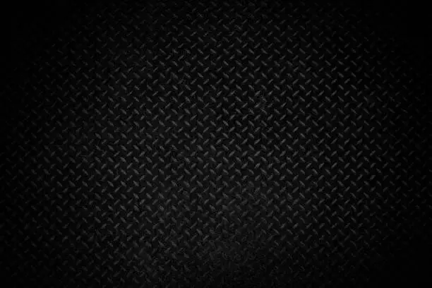 Photo of Black old metal texture background