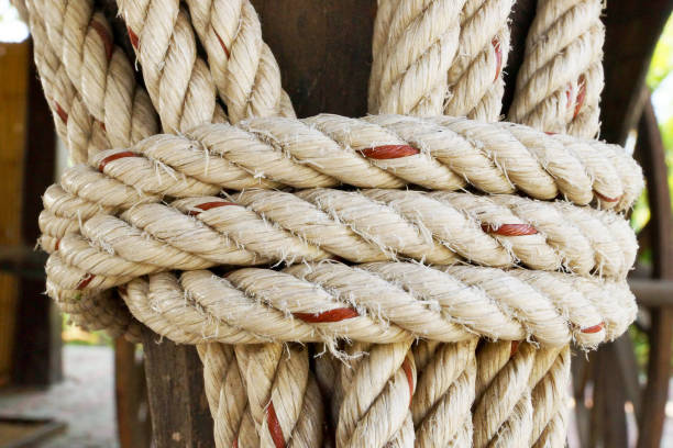 istock Old rope that looks ancient and classic. 1050650214
