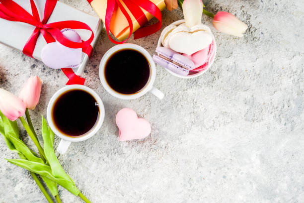 istock Valentine day's macaron cookies 1050665548