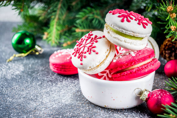 istock Christmas macaron cookies 1050665646