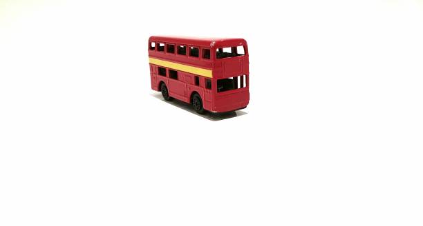 istock Miniature toy red London bus 1050668758