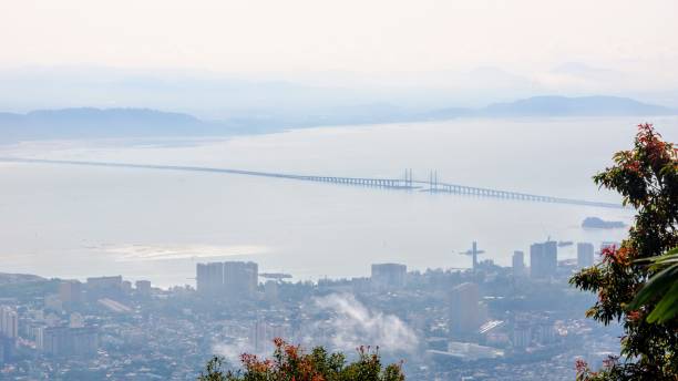istock Penang Bridge across the sea 1050671642