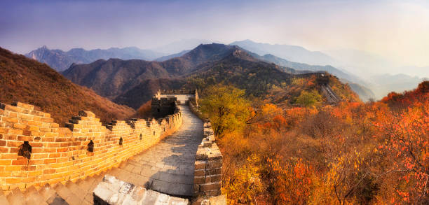 istock China Great Wall Horizon Bright pan 1050683510