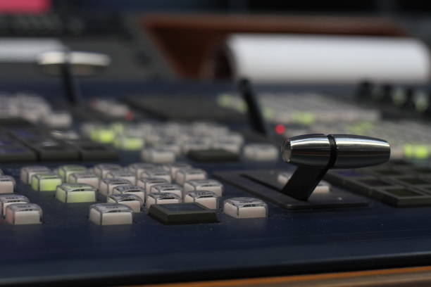 istock Outside broadcasting (OB) - TV electronic field production. 1050696136