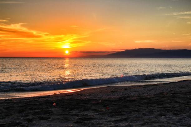 istock Sunset on the beach in Cabo de Gata, Almeria 1050696552