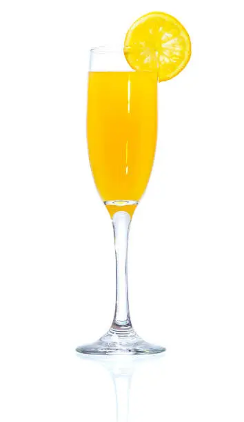 Stock image of Mimosa Cocktail over white background. Find more cocktail and prepared drinks images on my portfolio.