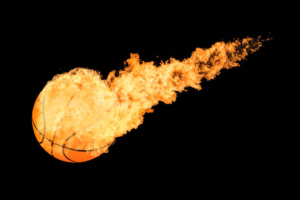 istock Basketball ball in flames 1050706060