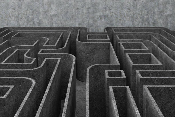 istock Concrete maze, business concept 1050709918