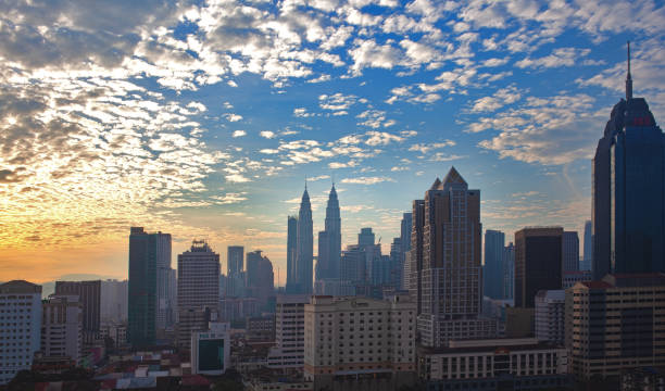 istock Kuala Lumpur skyline with beautiful sky at dawn 1050716012