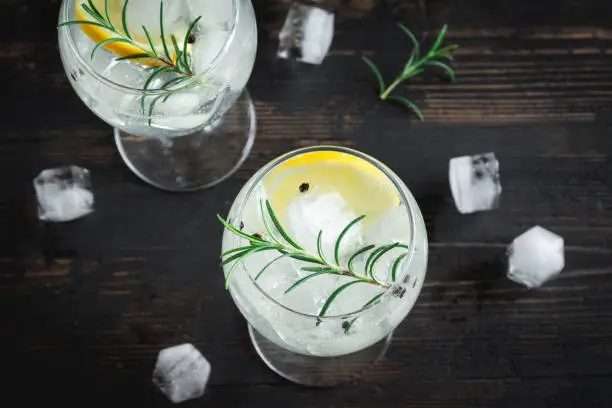 Photo of gin tonic cocktail