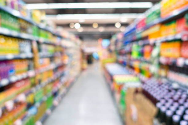 istock Abstract motion blurred in shopping mall 1050726262