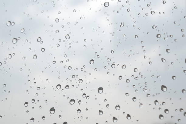 istock Drops of rain on the window 1050727412