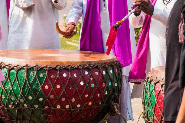 istock Image of a human hand playing musical drum in a event 1050745968