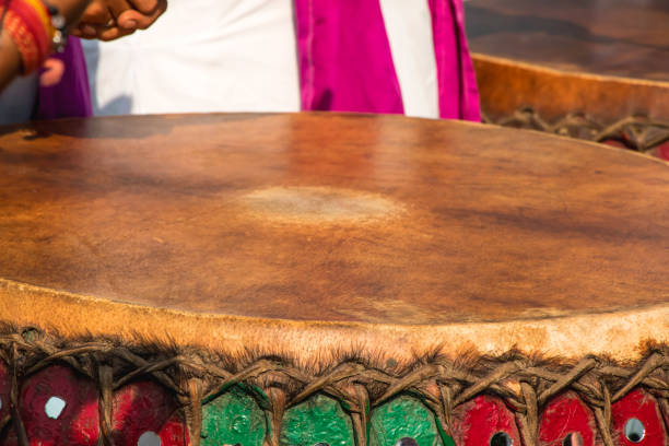 istock Image of a human hand playing musical drum in a event 1050749114