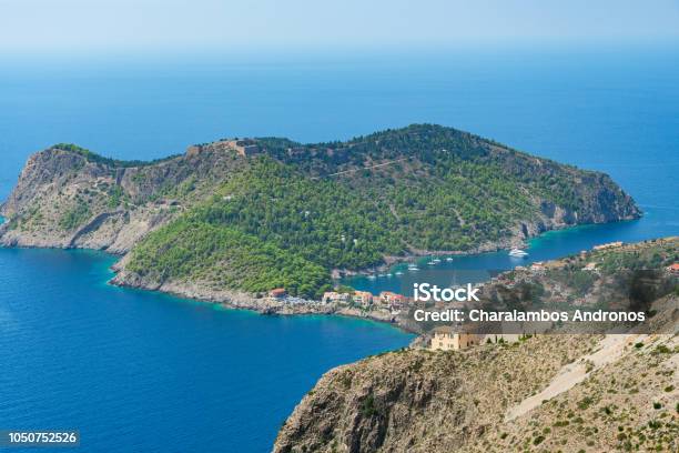 Close Up Of Assos Peninsula In Kefalonia Ionian Island In Greece Stock Photo - Download Image Now