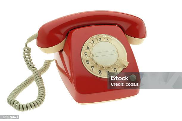 Red Telephone Series Stock Photo - Download Image Now - 1970, 1970-1979, Color Image