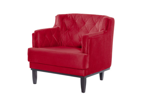 istock Beaultiful armchair. Modern chair on white background. Texture chair. 1050774506