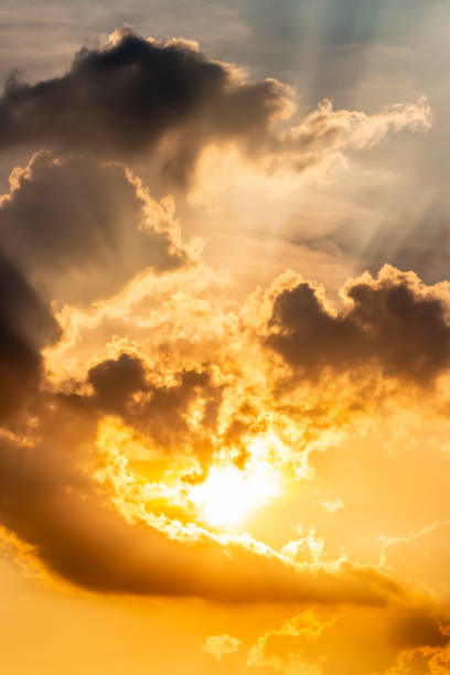istock Dark cumulonimbus and stormy clouds. 1050779454