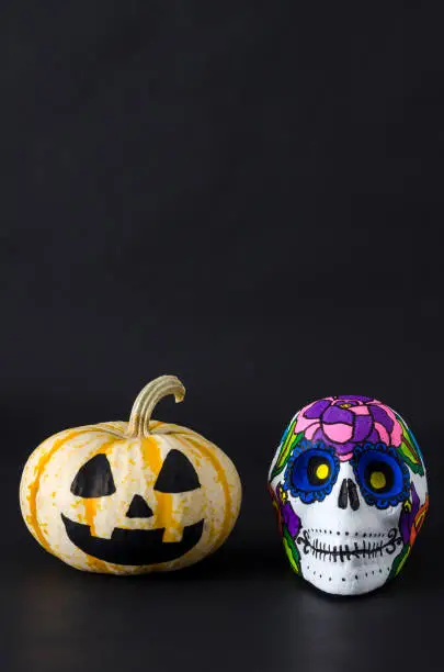 Photo of Little pumpkin and skull