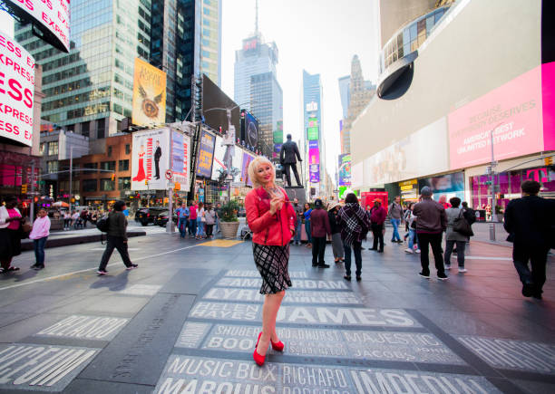 istock New York, times square, model, beautiful woman, 1050799828