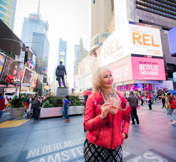 istock New York, times square, model, beautiful woman, 1050800086