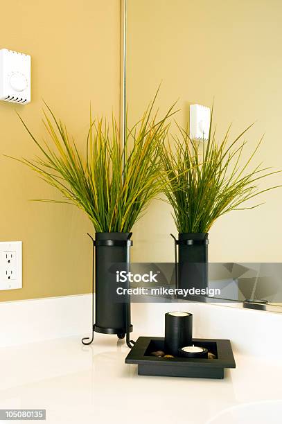 Modern Bathroom Decor Stock Photo - Download Image Now - Bathroom, White Color, Black Color