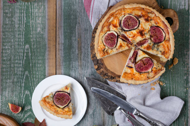 istock Delicious tart with fresh figs and blue cheese 1050802772