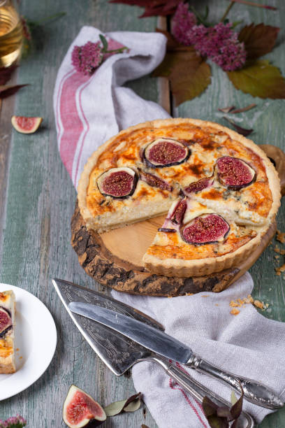 istock Delicious tart with fresh figs and blue cheese 1050802796