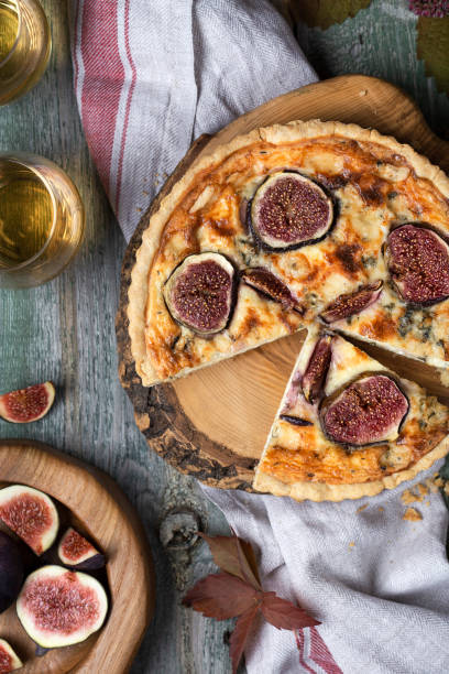 istock Delicious tart with fresh figs and blue cheese 1050802902