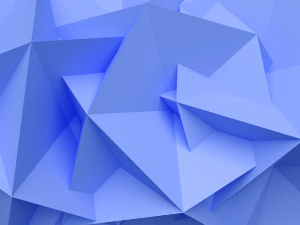 istock 3D abstract background. Illustration of geometric stones 1050806680
