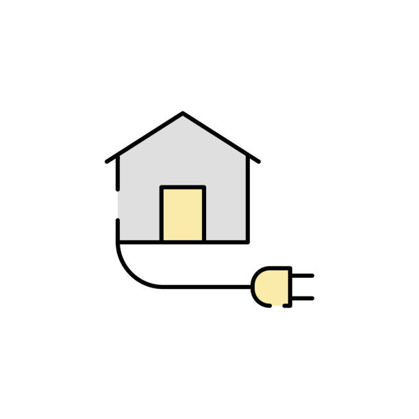 istock Eco home icon. Element of sustainable energy icon for mobile concept and web apps. Colored Eco home icon can be used for web and mobile 1050817132