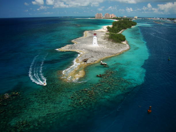 istock Peninsula in Bahamas from cruise ship 1050820512